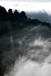 BKW112 Three Sisters in Mist, Blue Mountains National Park NSW